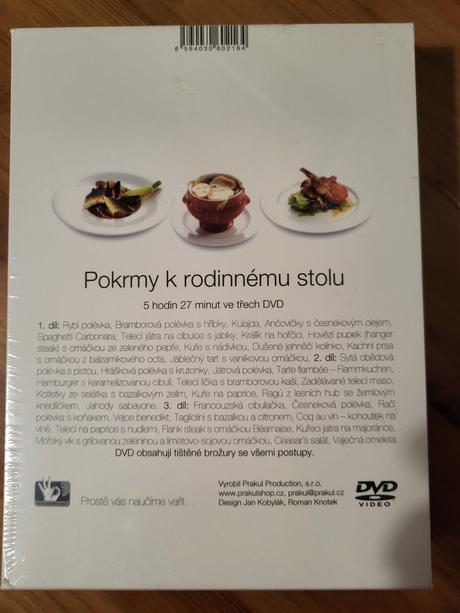 3x dvd pokrmy k rodinnému stolu, zdenek polreich, 