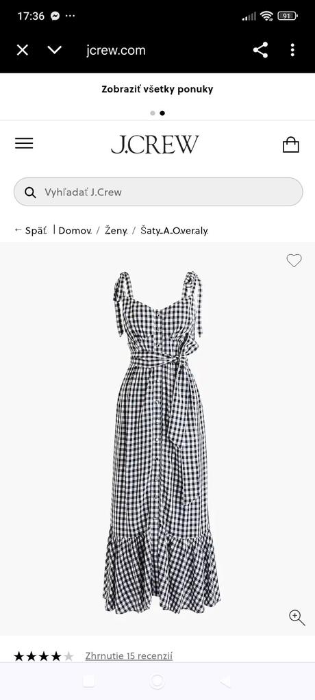 J.crew šaty l/xl pc 130eur, xl