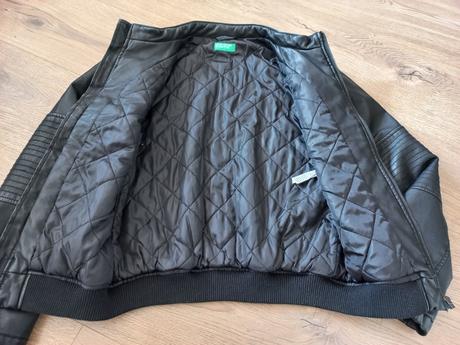 Kožená bunda, benetton,158