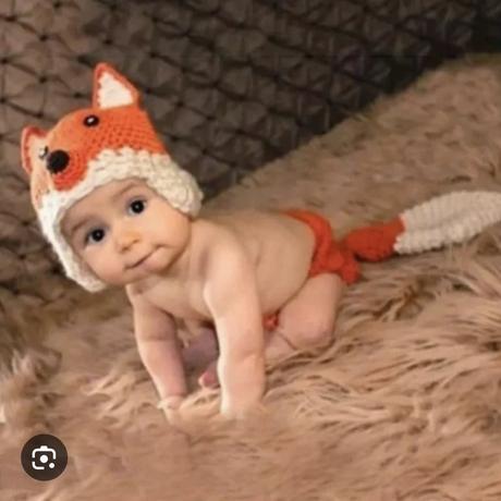 Háčkovaný kostým na novorodenecké fotenie, 62