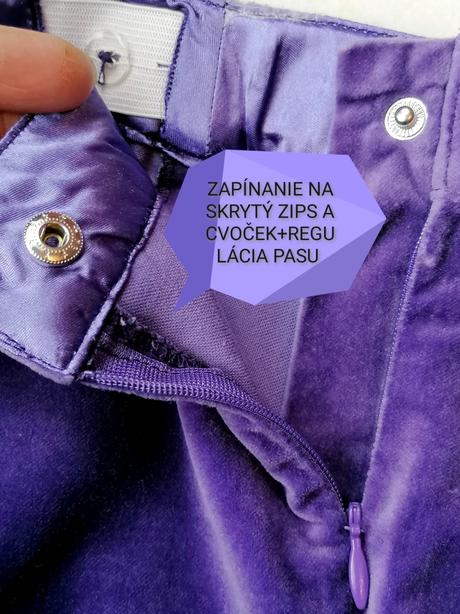 Zamatové nohavice s mašľou, name it,92