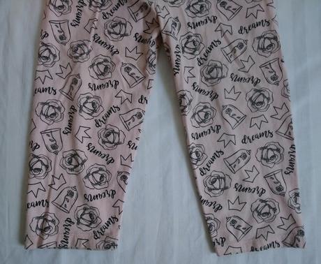 Dievčenské ružové pyžamové nohavice, motív, disney, disney,98