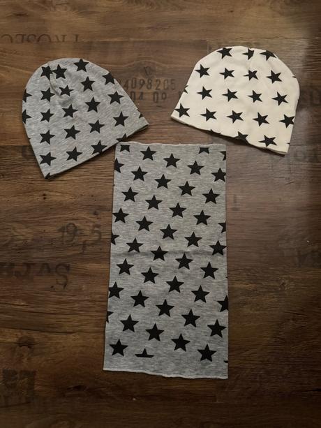 2x čiapka + nákrčník 1,5-3 roky, 80