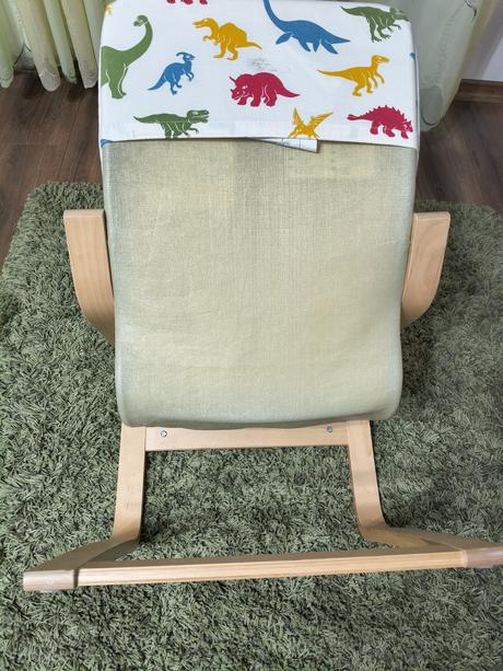 Detské kreslo ikea poäng (dinosaurí vzor),