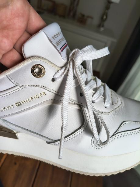 Tommy hilfiger kožené biele tenisky 37, tommy hilfiger,37