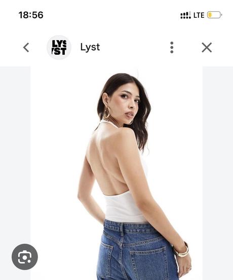 Halterneck body s padavým nariaseným výstrihom, bershka,xs