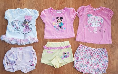 Letný balik 68/74 pre dievčatko 23 ks, 68–80