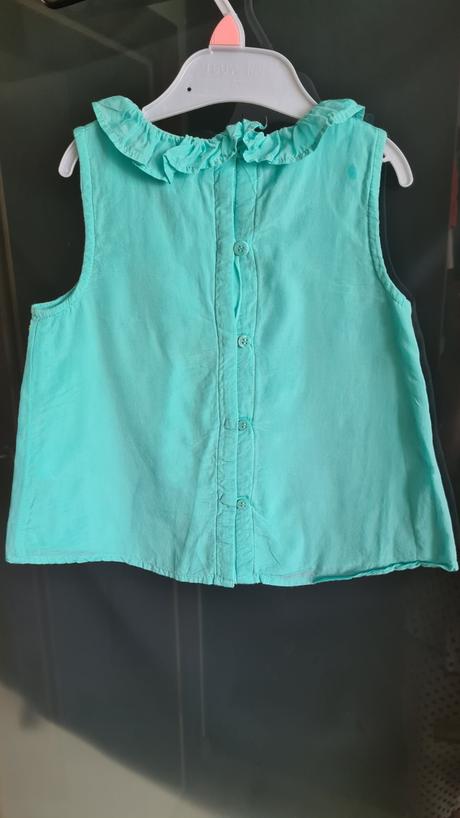 Tyrkysová blúzka s výšivkou velkosť 92, next,92