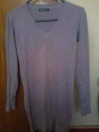 Dlhý fialový svetrík, m