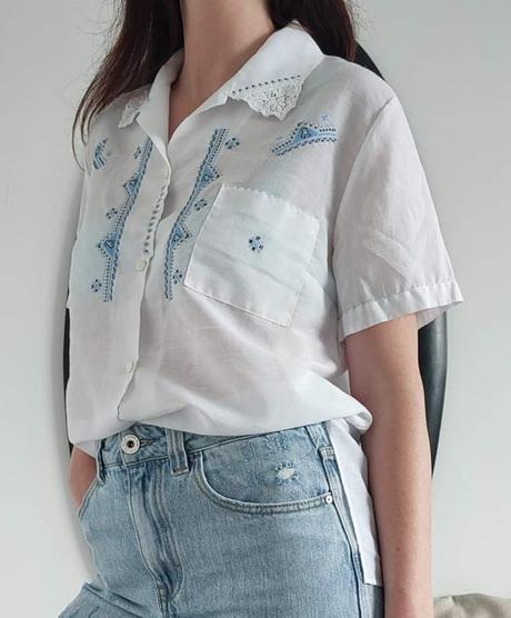 Oversize vyšívaná košeľa, l