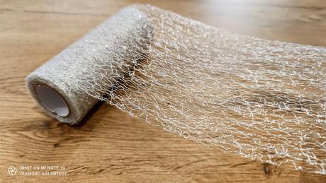 Tyl 15 cm - pavučina,