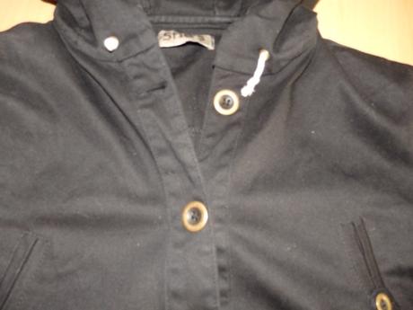 Cierna damska jarna bunda, s