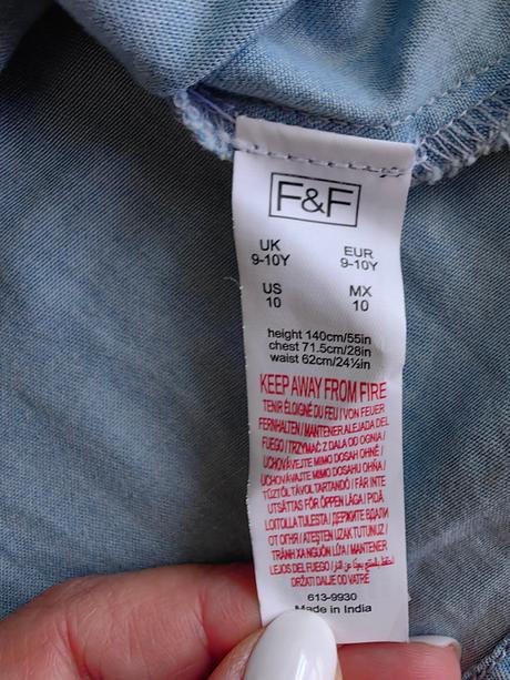 Minimálne nosené šaty f&f, super stav, f&f,140