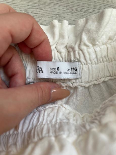 Zara ľanové nohavice, zara,116