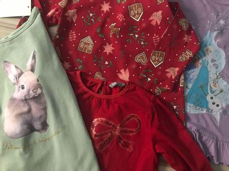 Červené tričenko s mašličkou 110/116, lindex,116