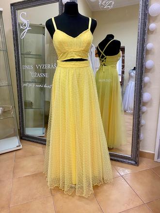 Žltá sukňa+ top, s
