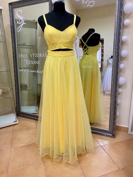 Žltá sukňa+ top, s