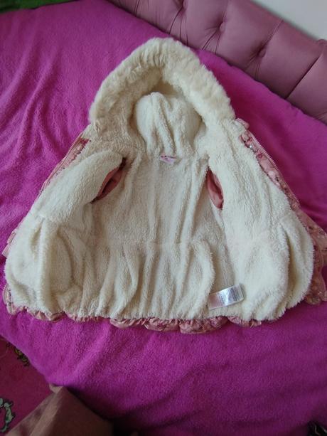 Teplá zimná predĺžená bundička, 98