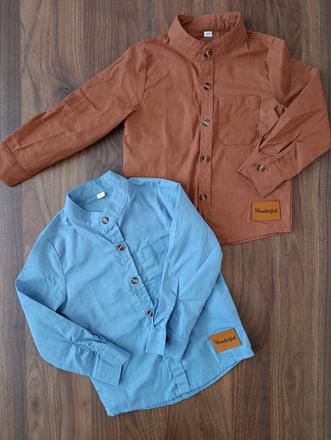 Košeľa nová 2ks 98/104, 98