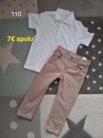 Spolocensky set 110 - nohavice, polokosela, h&m,110