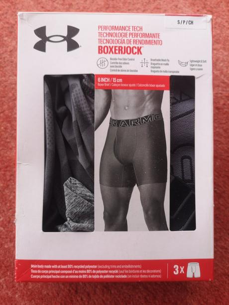 Under armour performance pánske boxerky 3ks veľ.s, under armour,s