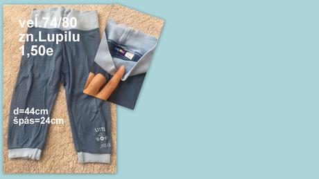 Nohavice veĺ.74/80, lupilu,74
