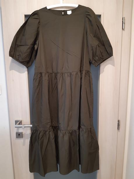 Saty s naberanym rukavom, h&m,s