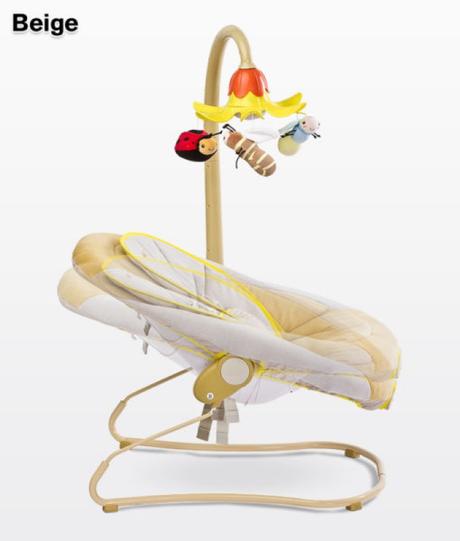 Detské lehátko caretero blosoom green,