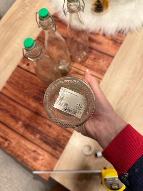 Sklenené fľaše so zatváraním 4 kusy,