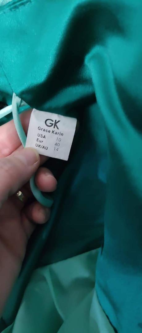 Smaragdové spoločenské šaty veľkosť 40, grace,40