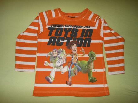 2ks autíčkové cars a toy story tričko h&m 86/92, h&m,86
