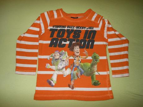 2ks autíčkové cars a toy story tričko h&m 86/92, h&m,86