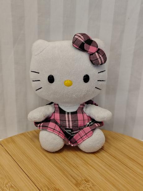 Zberateľ retro hello kitty kárované šaty ty sanrio, 
