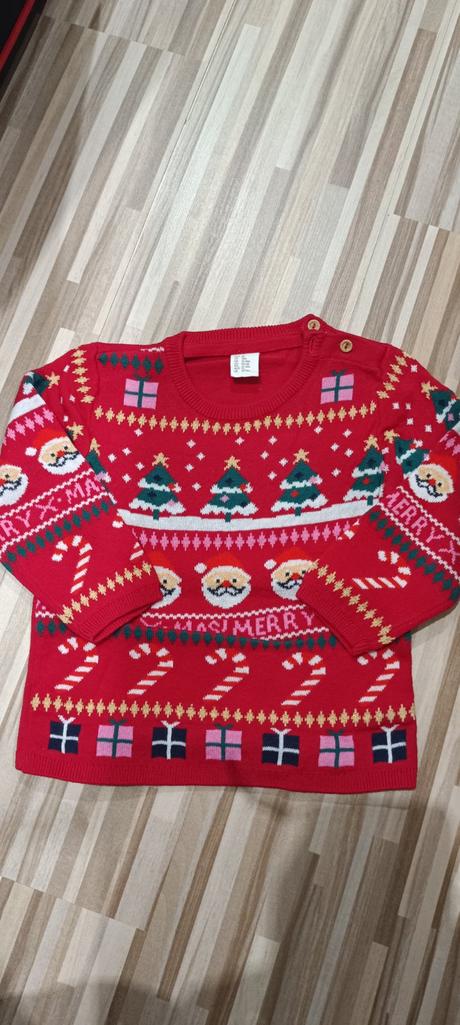 Vianočný svetrík, h&m,86
