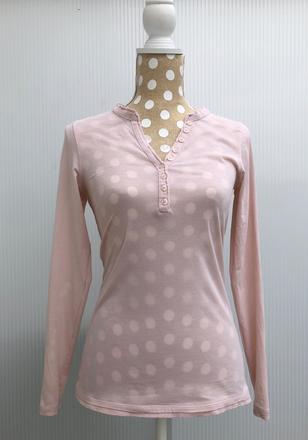 Dámske tričko v pudrovej ružovej, s