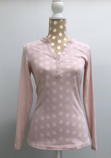 Dámske tričko v pudrovej ružovej, s