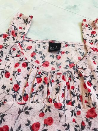 Romantické tenké kvetované tielko s/m, m