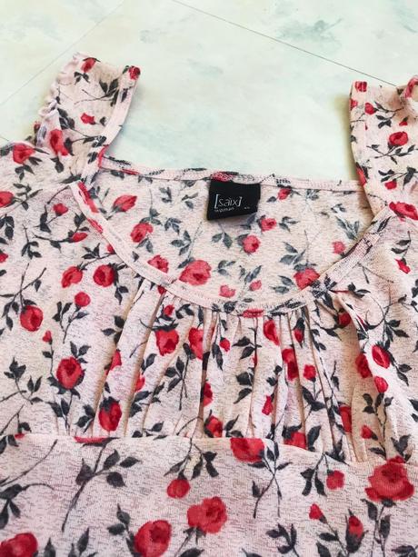 Romantické tenké kvetované tielko s/m, m