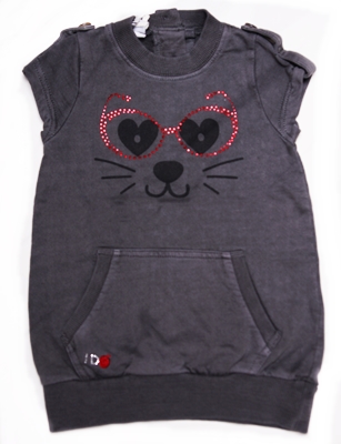 I do dievčenské športové šaty šedé h953, ido,80