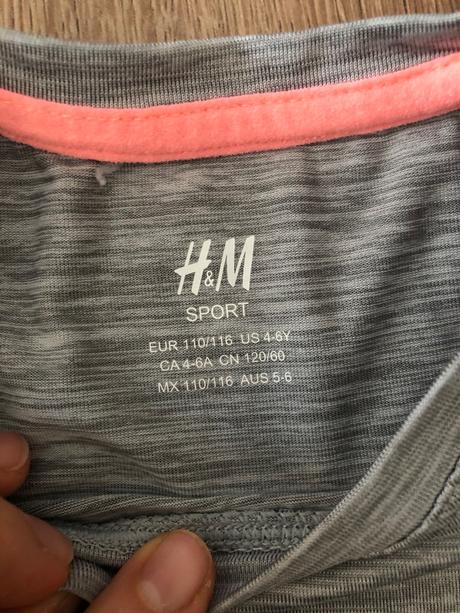 Športové tričko, h&m,116