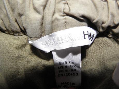 Kraťase/ šortky h&m v. 116, h&m,116