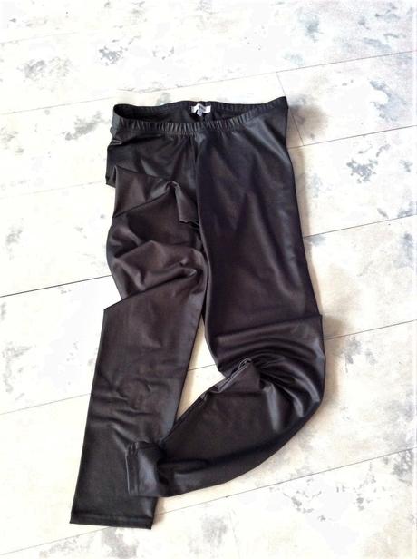 Legíny- jemne kovový vzhľad, papaya,42