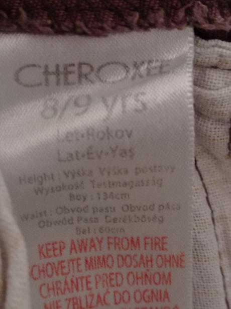 Nohavice, cherokee,134