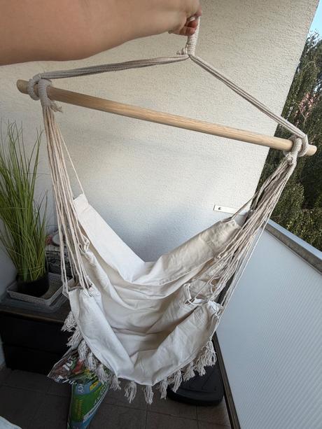 Hojdacia siet na sedenie bavlna a drevo boho hippi,