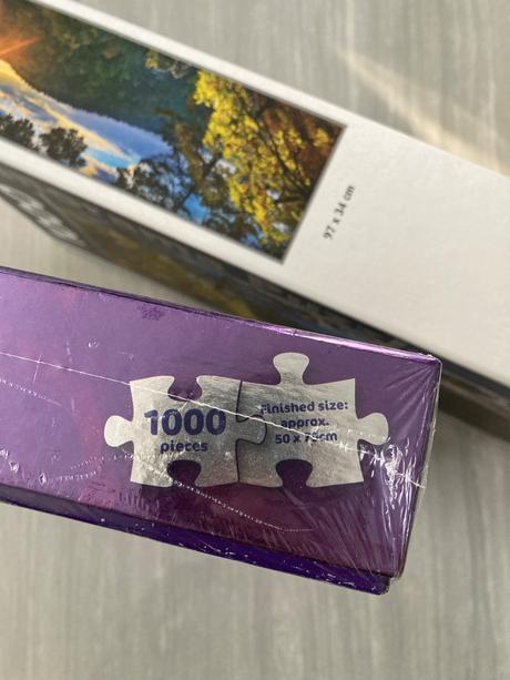 Metalické puzzle delfín 1000 zabalené,