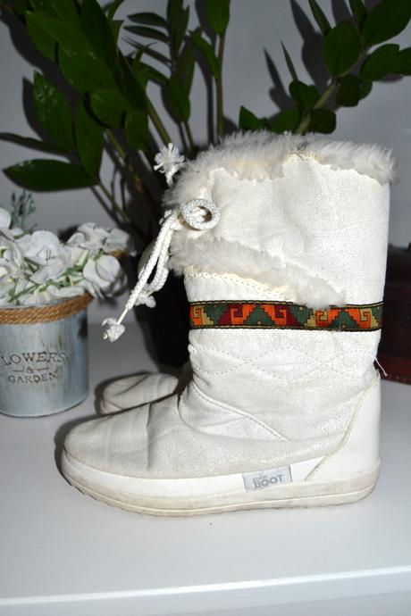 Čižmy biele polar boot, veľkosť 36, 36