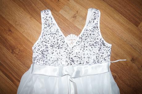 Biele saty s flitrami, m