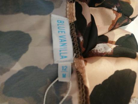 Dámske bolerko s hnedým vzorom, blue vanilla, m