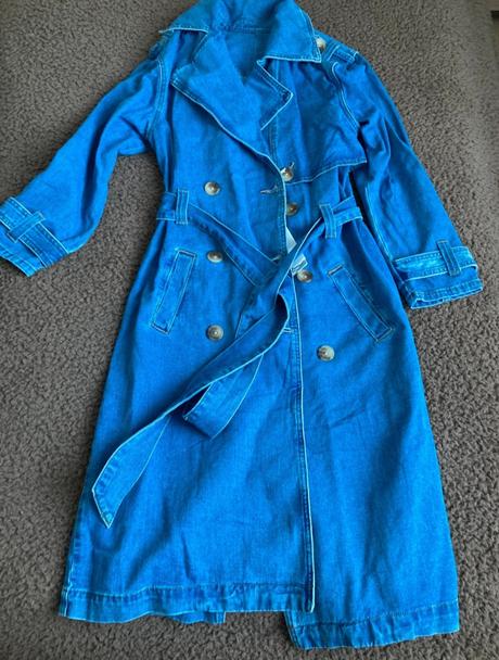 Dámsky riflovy kabát, m