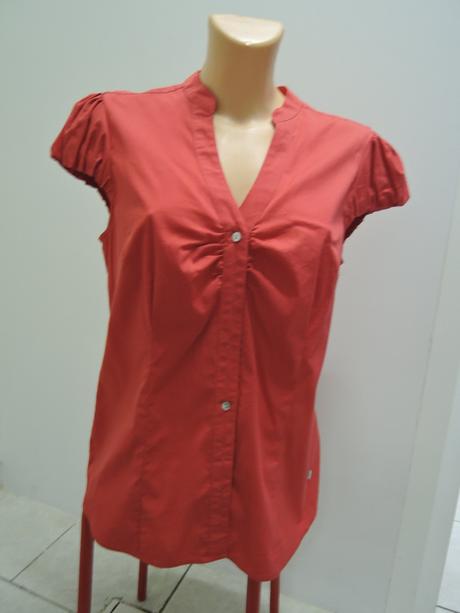 Výpredaj - červená blúzka - top stav, mexx,40